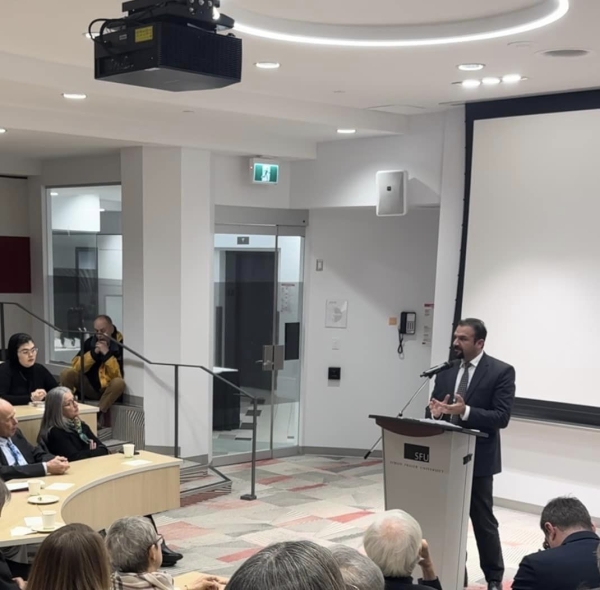 Consul General Manawi attends an event on Canada's role in Afghanistan at the Simon Fraser University