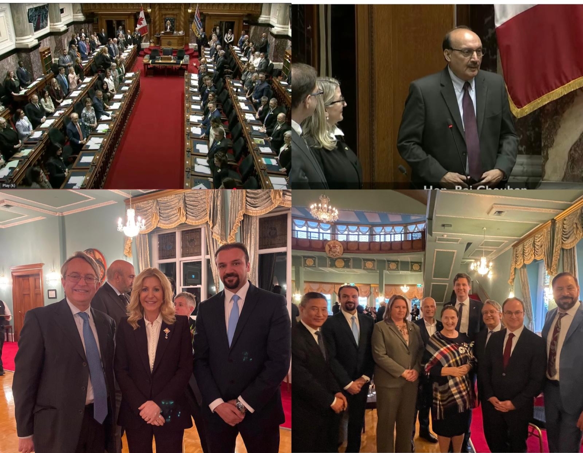 Consul General Ramin Manawi attends the official ceremony of opening of 43rd Parliament in Victoria, BC